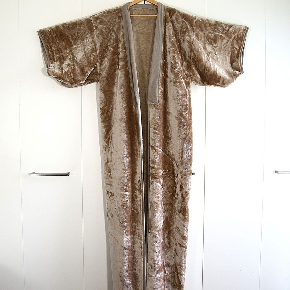 アクリルレーヨン混　夜着　身幅１４０&times;身丈２００ｃｍ　ベージュ, ベージュ, 140&times;200cm