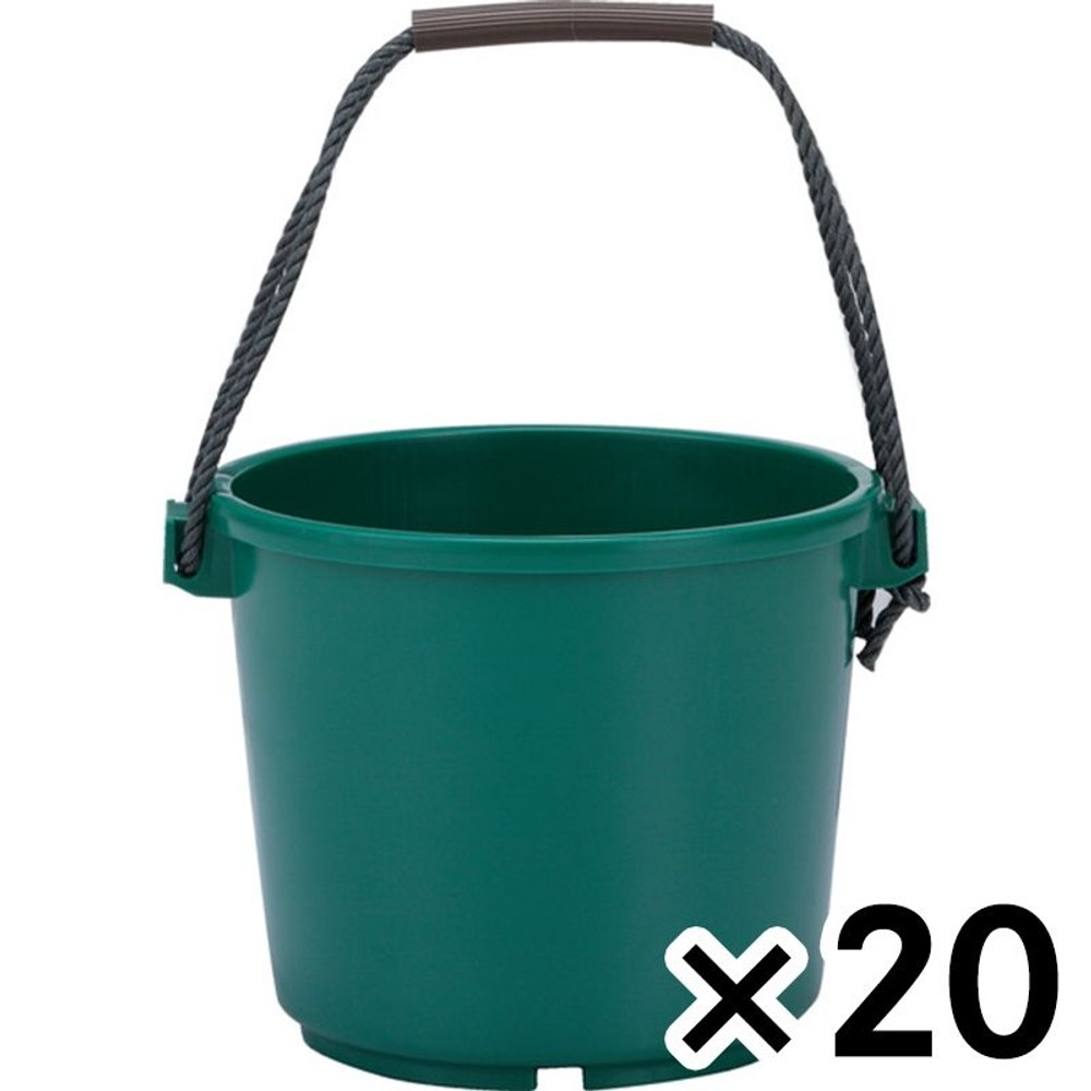 サンコー Ｓ　サンバケツ &times;20個セット【メーカー直送・代引不可】【法人限定】, グリーン, 20P