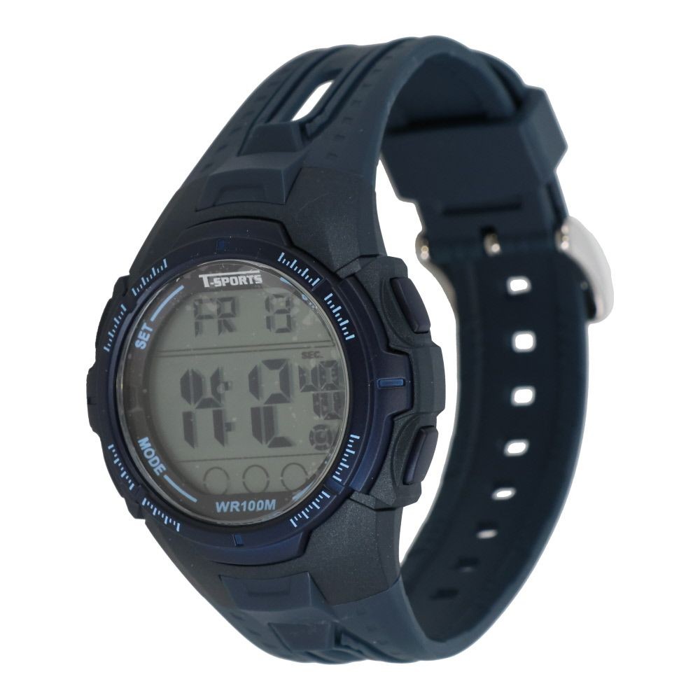 クレファー　デジタルウォッチ　ＴーＳＰＯＲＴＳ, ネイビー, メンズ