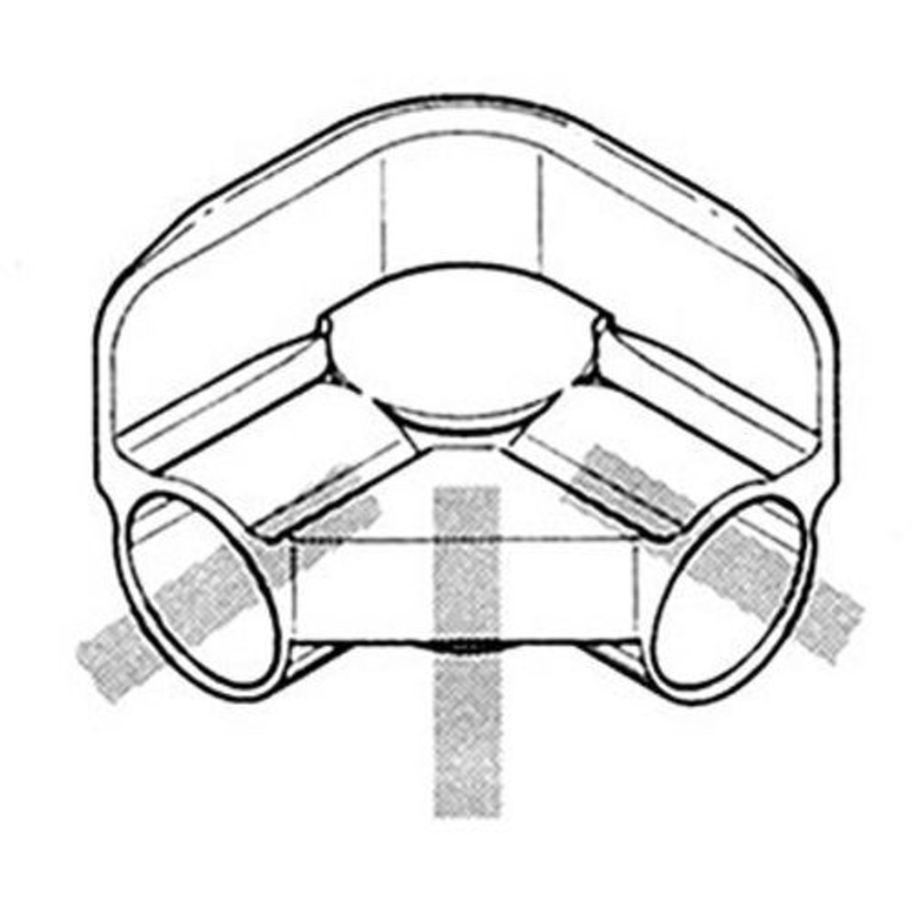 YAZAKI 矢崎化工 イレクタープラスチックジョイント JG-11A S コーナー受け用 &Phi;28用, アイボリー, JG-11A S