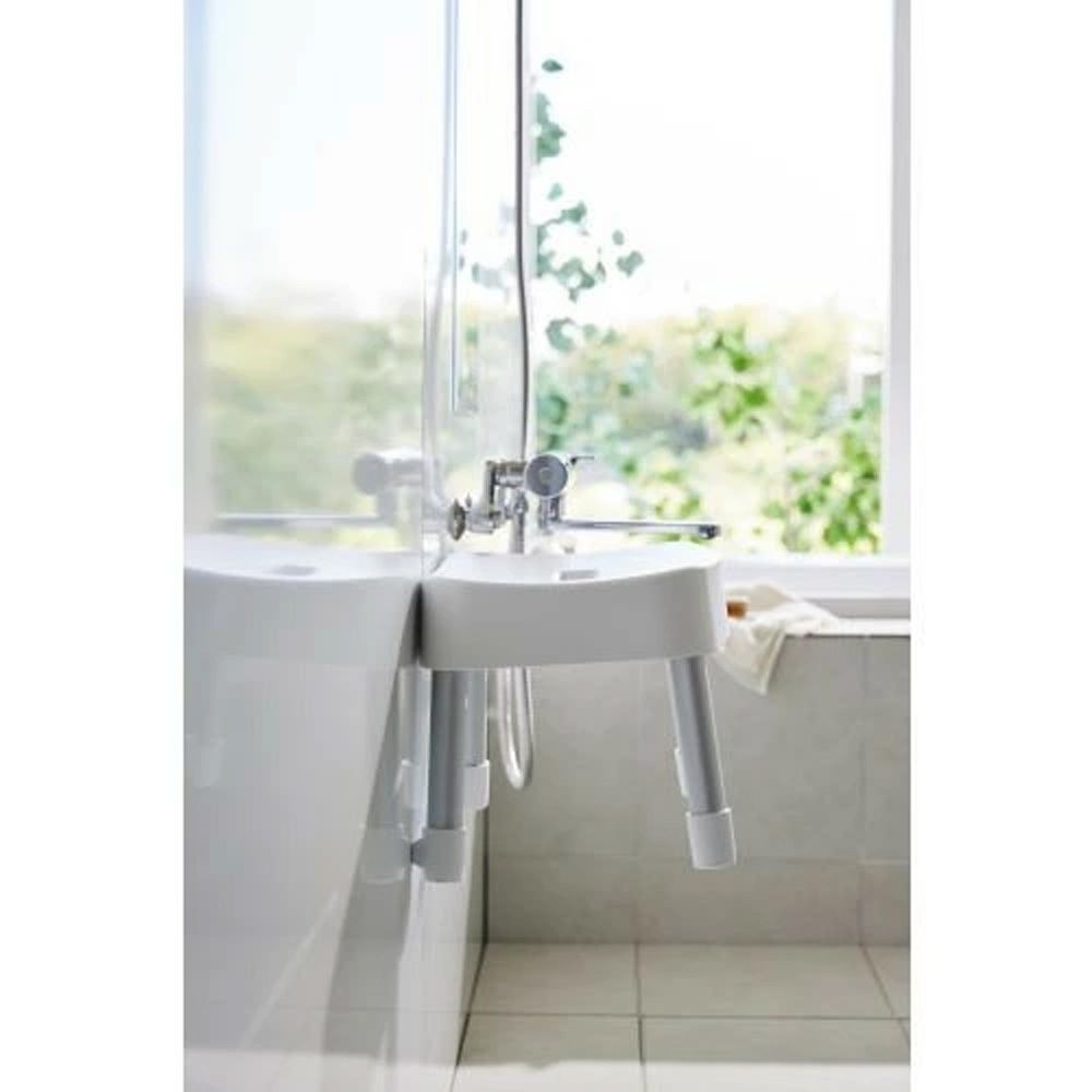 山崎実業 MIST ミスト マグネット&風呂イス SH25, ホワイト, 幅315mm&times;奥行275mm&times;高さ250mm