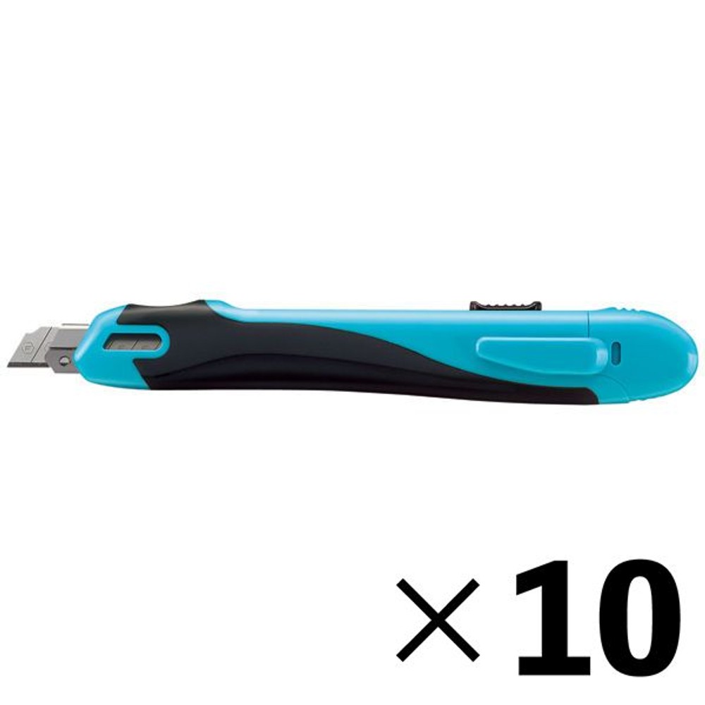 【10個セット】 コクヨ　安心構造カッター　フレーヌ　青【メーカー直送・代引不可】, 青, 刃幅9mm