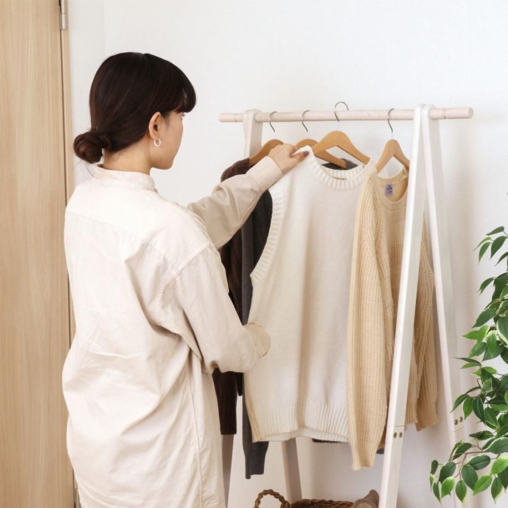 不二貿易  木製ハンガー　ジョイント　75 【メーカー直送・代引不可】, ホワイト, （WH)75