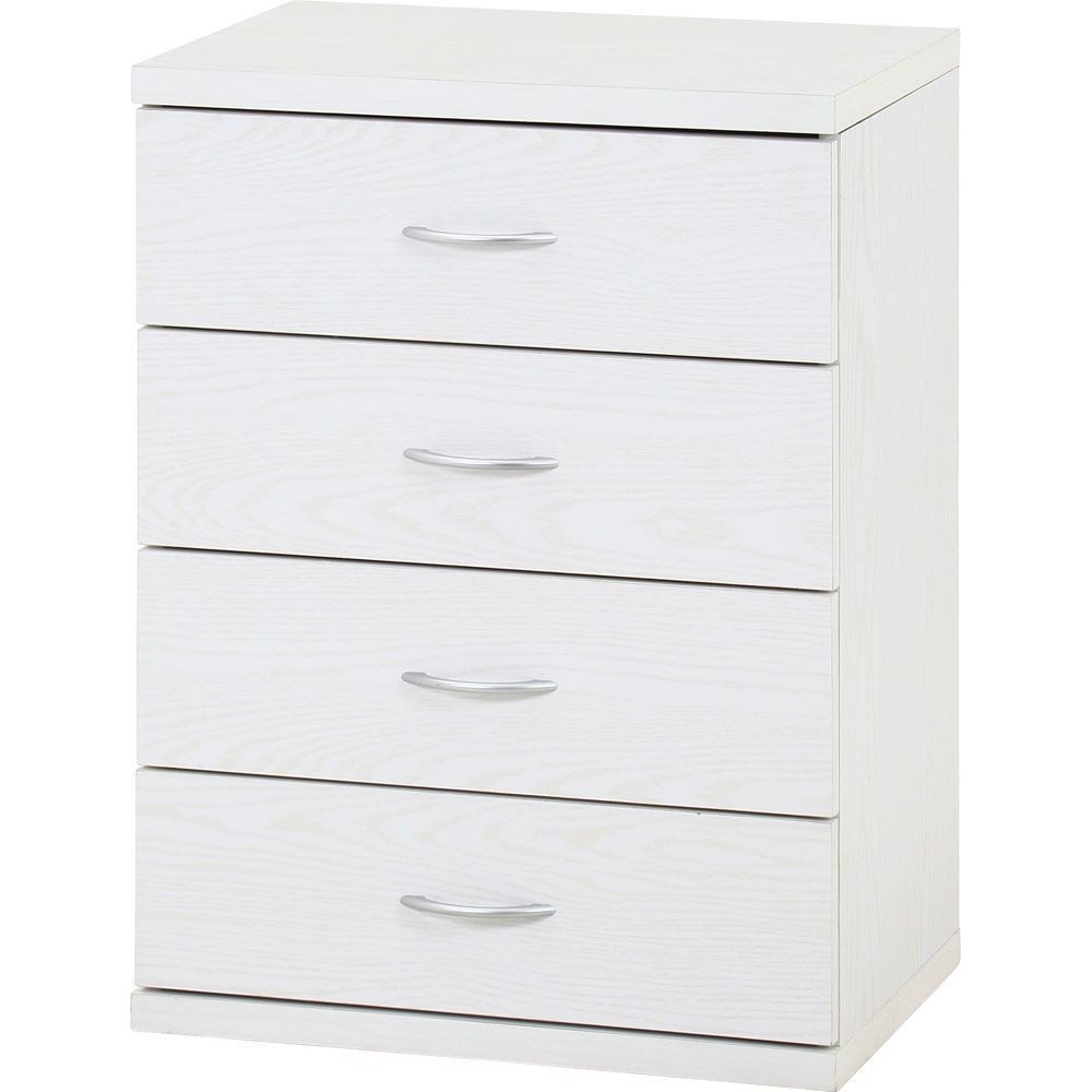 不二貿易 ラルゴ　チェスト　オークＷＨ【メーカー直送・代引不可】, ホワイト, 幅600mm&times;奥行415mm&times;高さ800mm