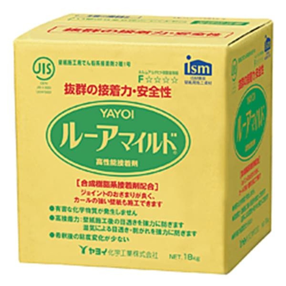 ヤヨイ化学 壁紙用接着剤 ルーアマイルド 18kg, -, -