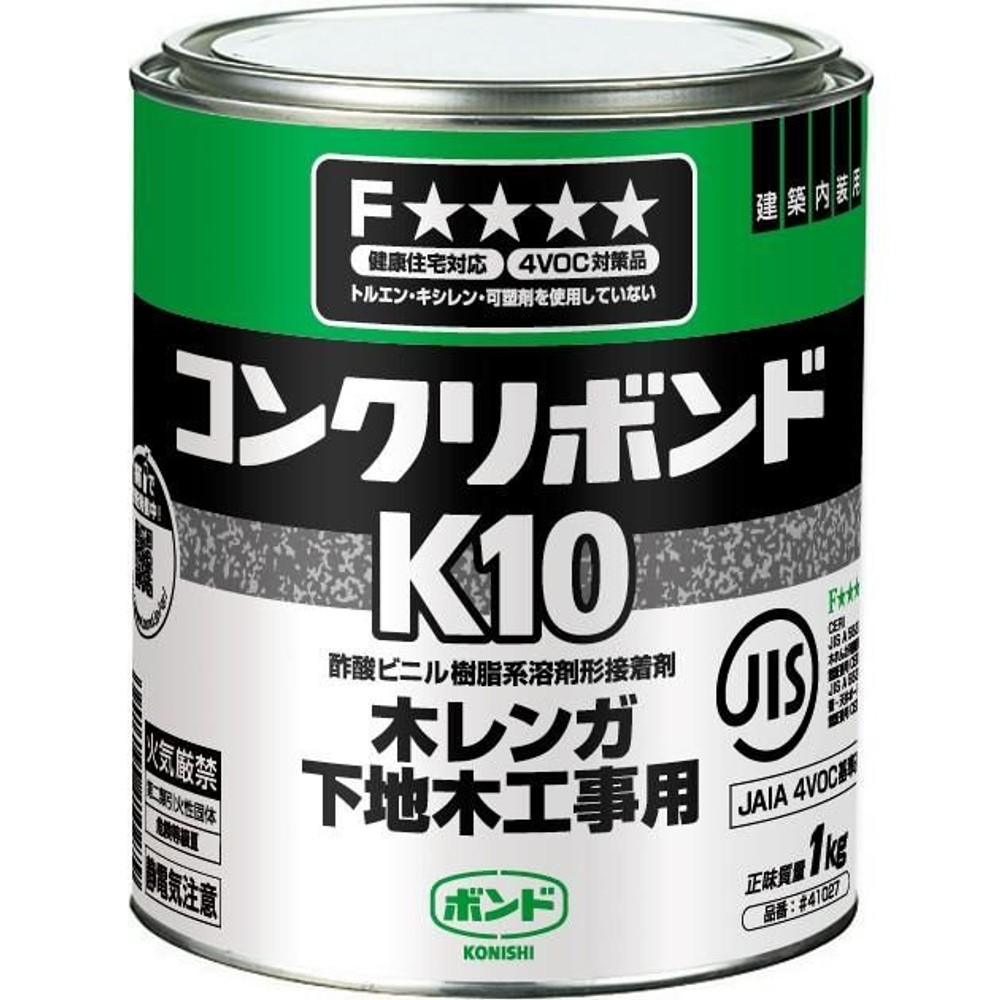 コニシ コンクリボンドK10 1kg(缶), 灰色, 1.0kg