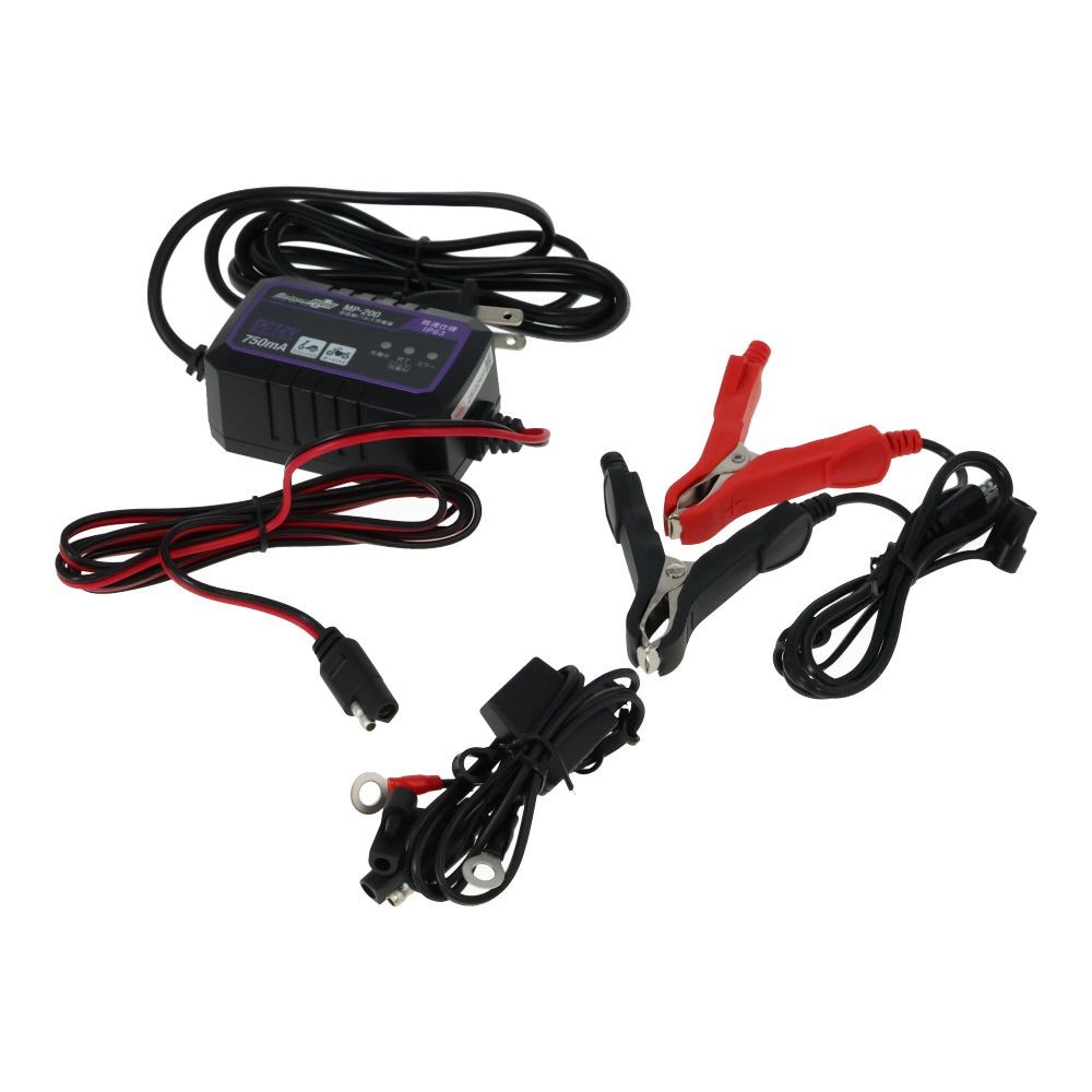Meltec 全自動パルス充電器, ブラック, 12Vバッテリー専用