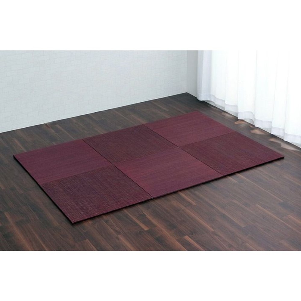 イケヒコ 美畳 い草 ユニット畳 置き畳 縁無し 約70&times;70&times;1.5cm 6枚組 【メーカー直送・代引不可】, 無地, 6枚組
