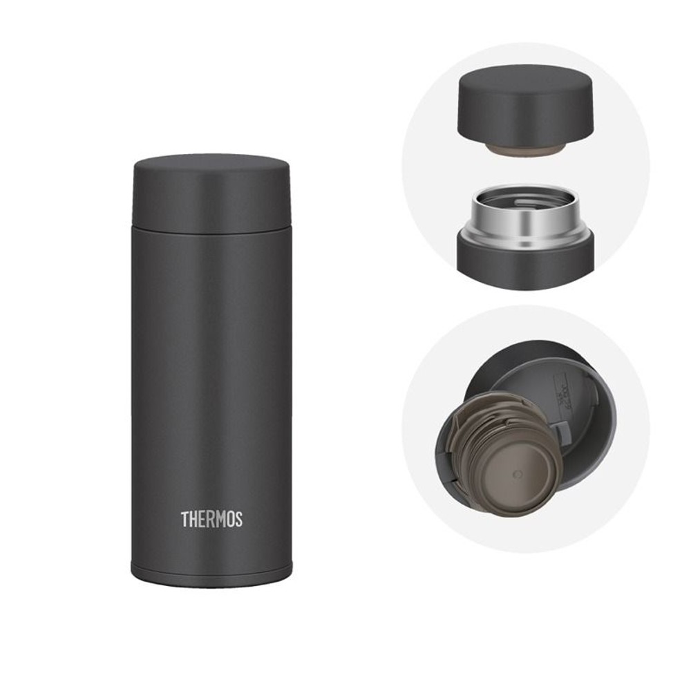 サーモス　真空断熱ケータイマグ ＪＯＱー３５１ ＳＭＢ, スモークブラック, 350ml
