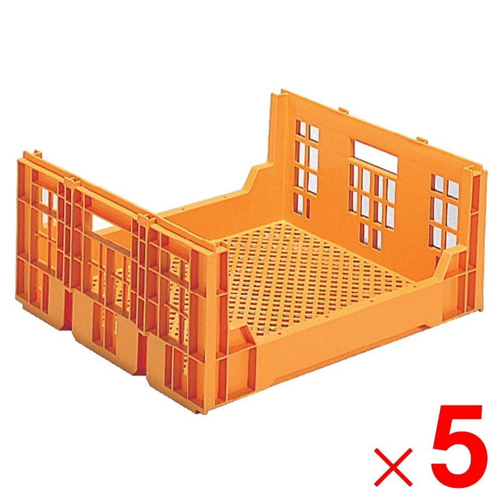 サンコー サンテナー D#80 オレンジ 108000-00 ×5個セット【メーカー直送・代引不可】【法人限定】, オレンジ, 5P