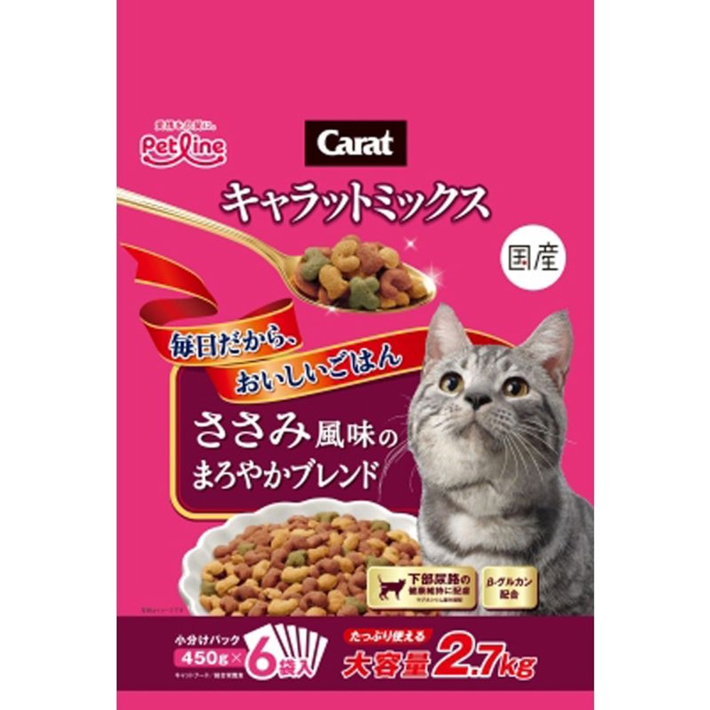 キャラットミックス　ささみ風味のまろやかブレンド　2.7kg, ささみ風味, 2.7kg
