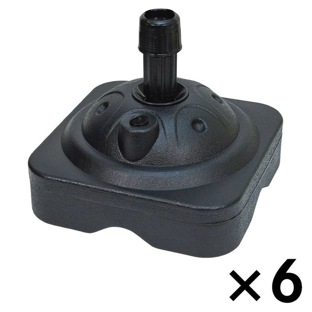のぼリ用スタンド　黒 11Ｌ　&times;６個セット, ブラック, 11L