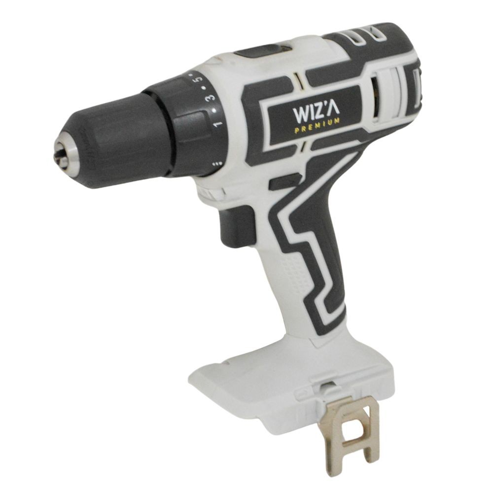 ウイザ WIZ'A 18V 充電式ドリルドライバー WZ-18DV 本体のみ, ホワイト, その他サイズ１