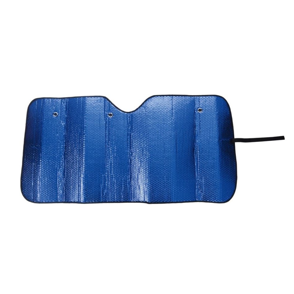 断熱2重構造　フロントサンシェード     Ｍサイズ, シルバー/ブルー, M