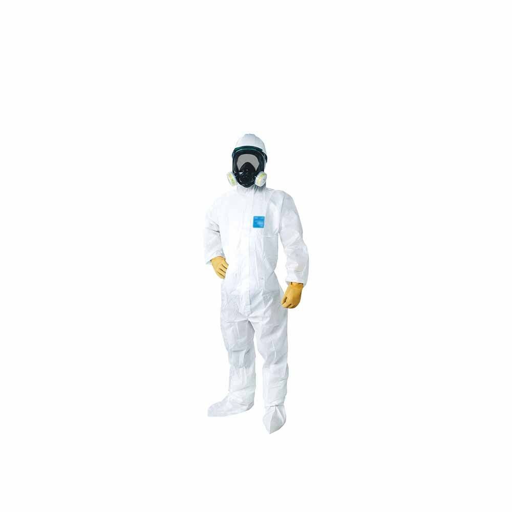 マイクロガード 使い捨て化学防護服 アスベスト作業用1500 S, 白, 使い捨て