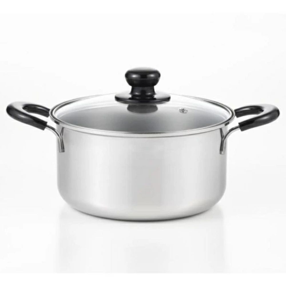 ヨシカワ クックルックネオ両手鍋 22cm, シルバー, 幅345mm&times;奥行236mm&times;高さ174mm