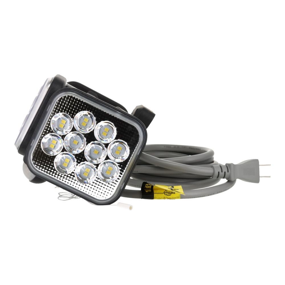 １４Ｗ３灯　フリーアーム式LEDセンサーライト　コンセント式　ＬＡー３０４２, 黒, LA-3042