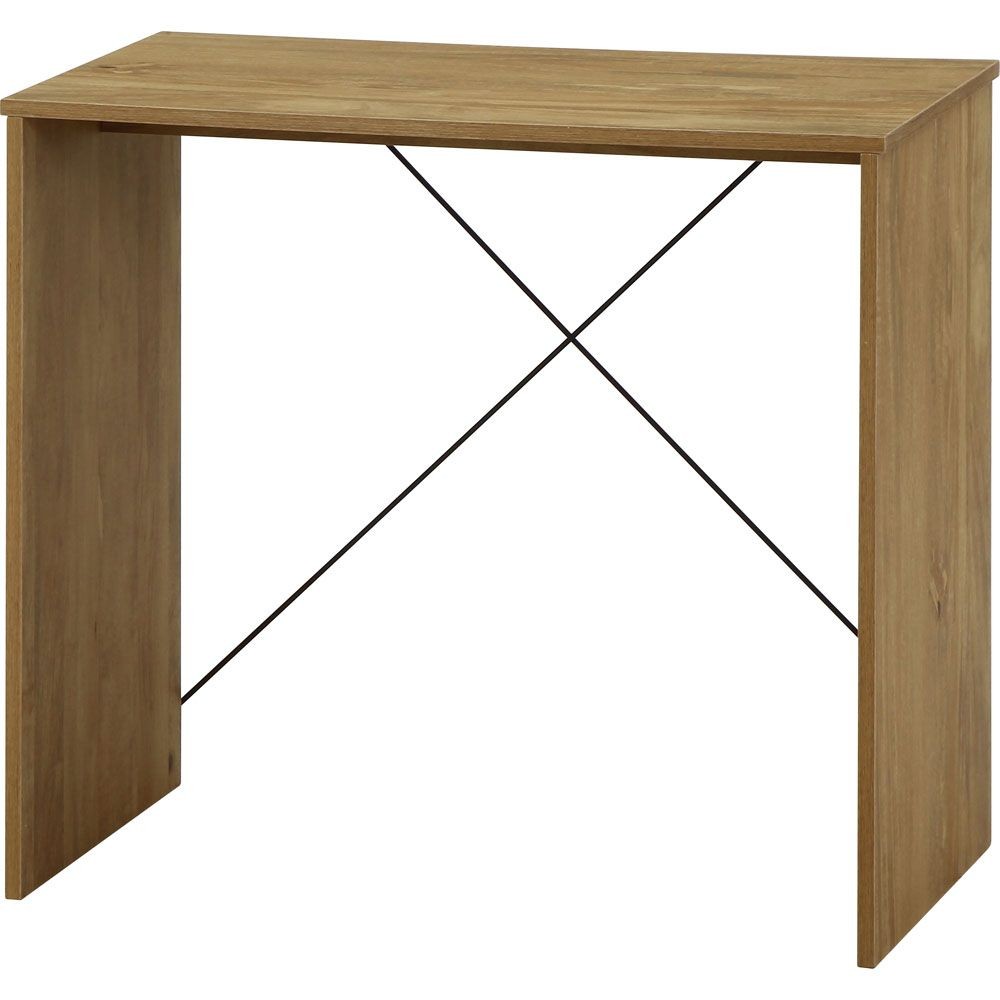 不二貿易 ＥＺＢＯワイヤーデスク　ＯＡＫ　ＮＡ【メーカー直送・代引不可】, ナチュラル, 幅800mm×奥行420mm×高さ720mm