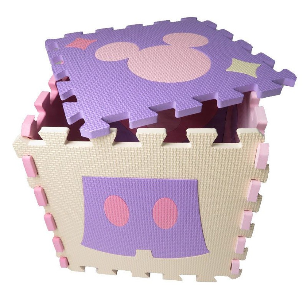 つなげるパズルマット　9枚組　Ｖマカロン／ミッキー＆ミニー, Ｖマカロン, 9枚組