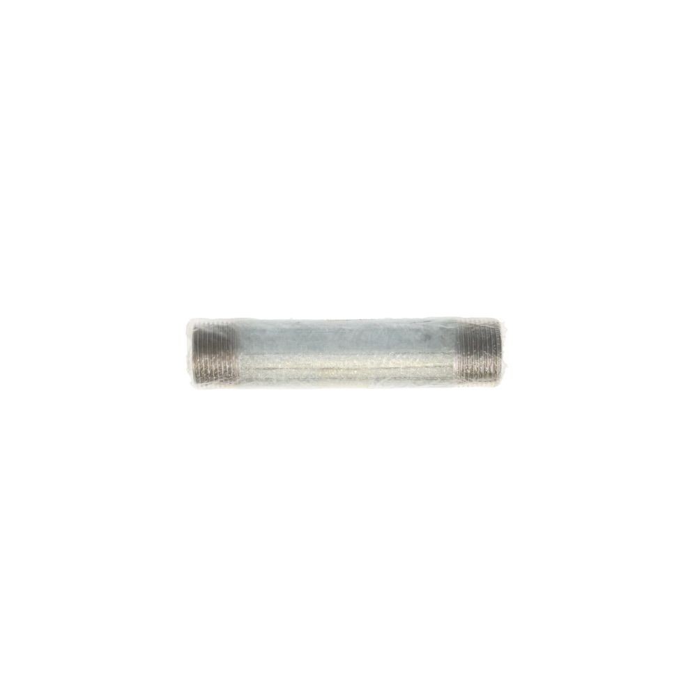 鋼管　ロングニップル　１×１５０, シルバー, 1×150mm