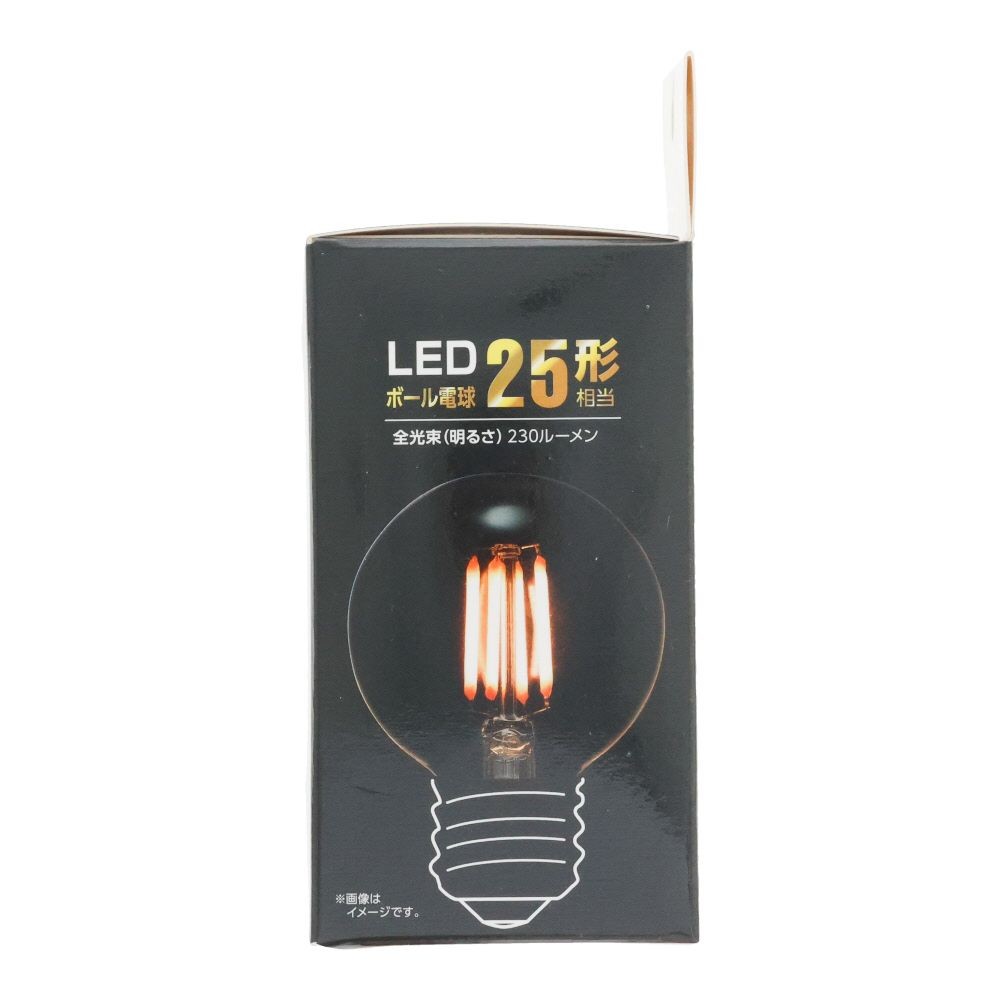 ヤザワ フィラメントLED LDG2LG50C2, クリア, 25形相当