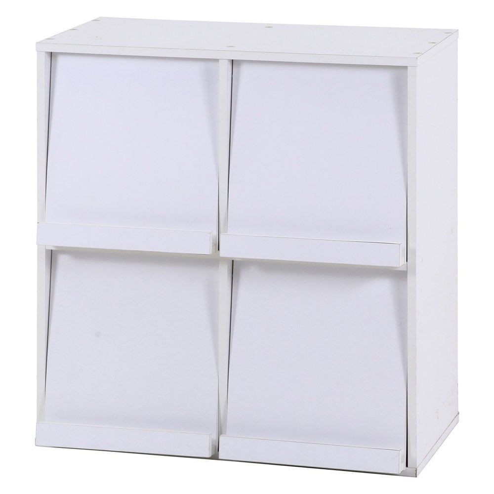 ディスプレイラック 4マス ホワイト DP8085WH【メーカー直送・代引不可】, その他カラー１, その他サイズ１