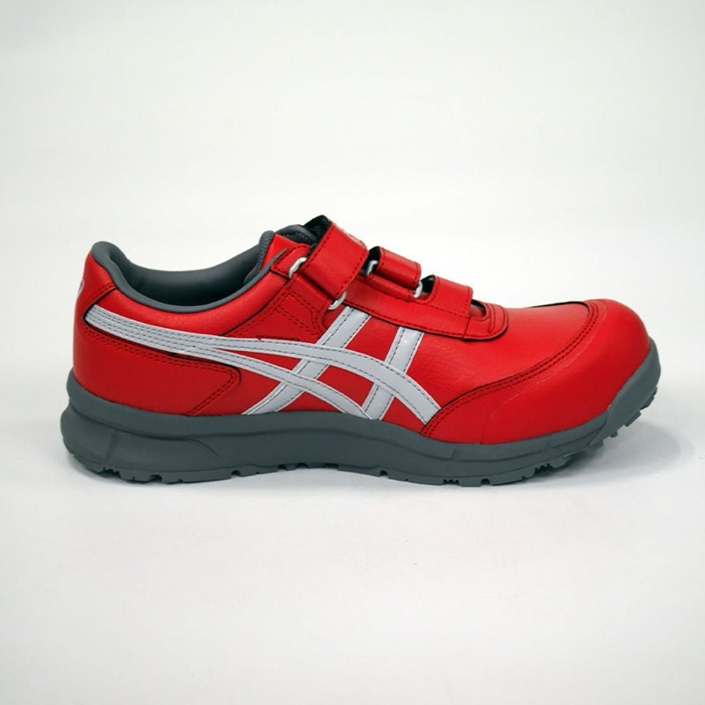 【数量限定】【25.0ｃｍ在庫限り】アシックス（ASICS） ウィンジョブＣＰ３０１セーフティシューズ　レッド&times;グレー, レッド, 25.0cm