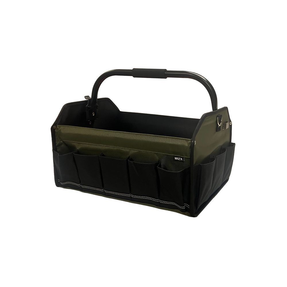 WIZ'A ウィザ　たためるハンドルツールバッグ　Ｌ, ブラック, Lサイズ