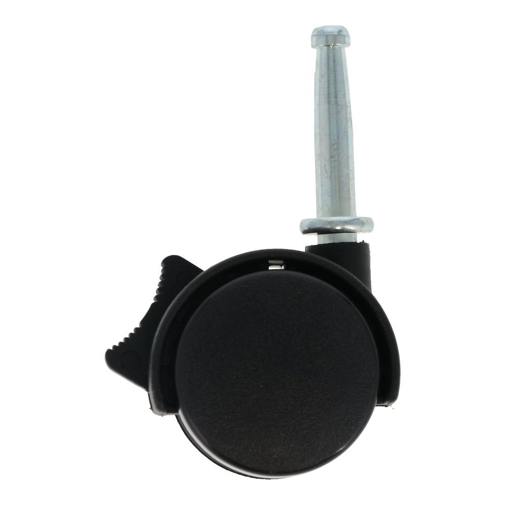 差込式ＳＴ付樹脂キャスター双輪　ＤＮＢ４０Ｓ　４０ｍｍ, ブラック, 40mm
