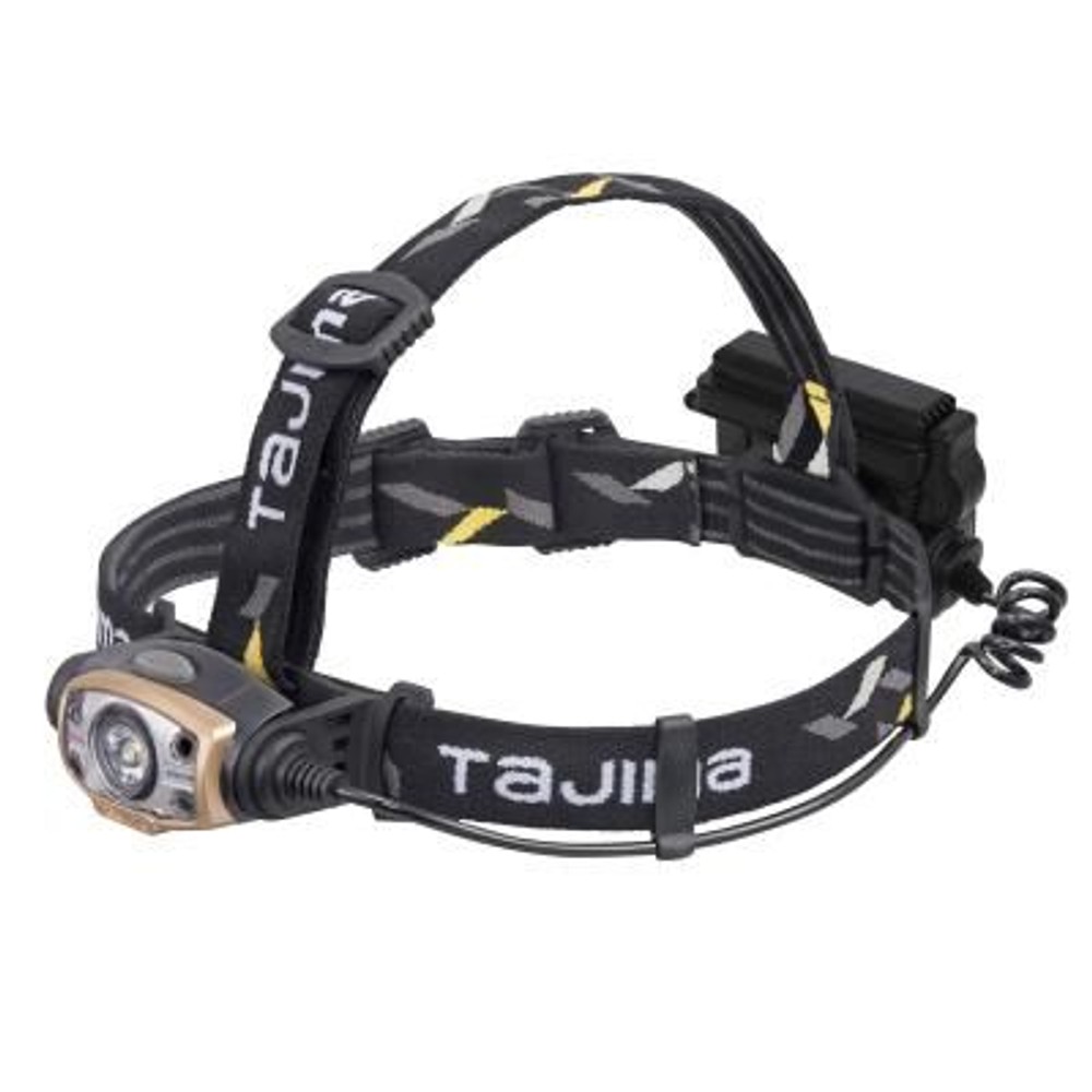 TAJIMA（タジマ） 　ヘッドライト ED 500lm 大径照射 3730セット　LE-E501D-SP, ブラック, 500lm