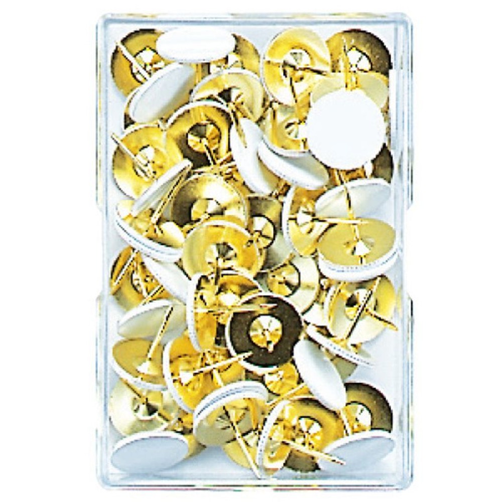 ミツヤ　二重画鋲足長　白　　　ＴＮＬ―01―ＷＨ, 白, 40本入り