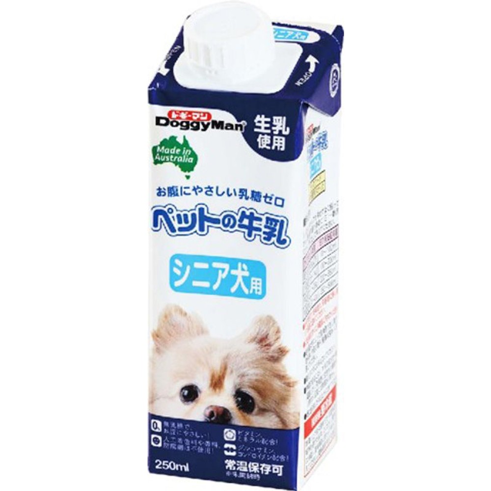 ドギーマン　ペットの牛乳シニア犬用　250ｍｌ, シニア犬用, 250ml