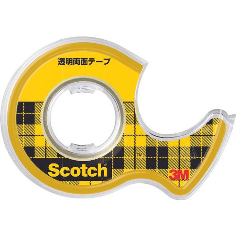 3Ｍ　透明両面テ―プ　ディスペンサー付, 透明, 18mm