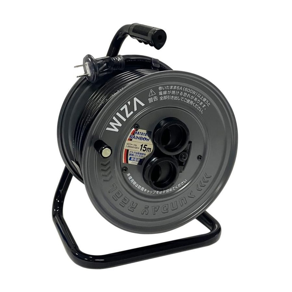 芯乾燥済 レインボー RB-25E 中古 14年製 分解メンテナンス済 置台新品 WIZ'A ウィザ サンデーレインボーリール 15m 野外用 SJ-15G
