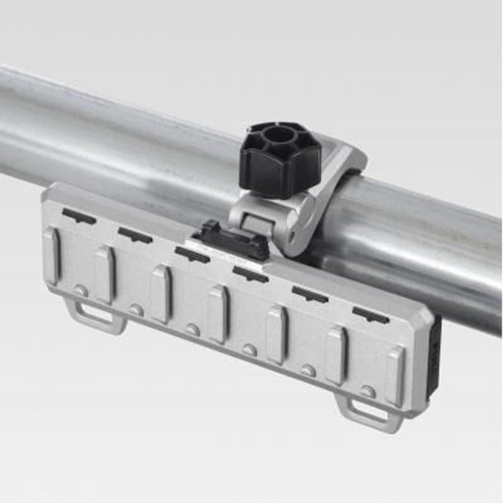 TAJIMA　セフホルダー丸型建材用 クランプ式 金属 6連　SFR-MCHLD6, シルバー, 6連