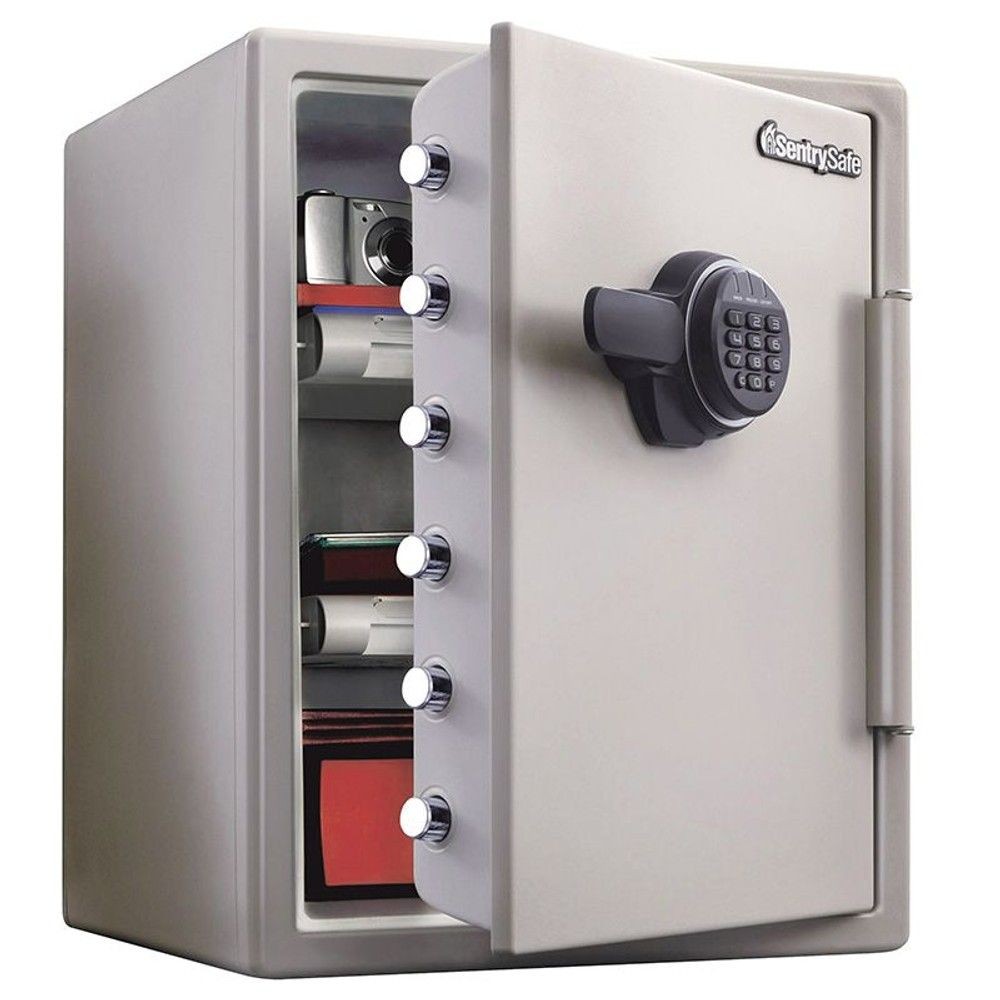 【開梱・設置費込】セントリー耐火金庫  JF205EV テンキー式 1時間耐火 56.6L【メーカー直送・代引不可】, ダブグレー, 56.6L