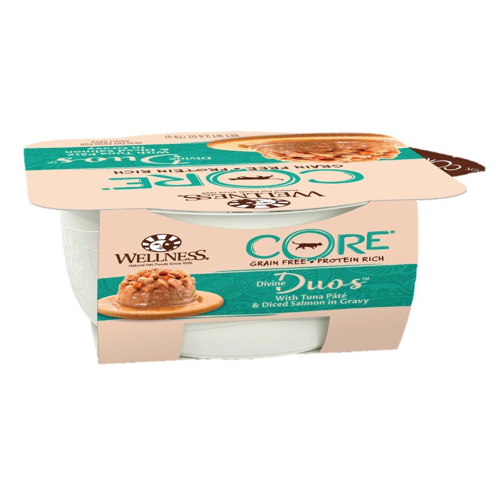 ウェルネス ディバインデュオ ツナパテ＆角切りサーモン 79g, ツナパテ 角切りサーモン, 79g