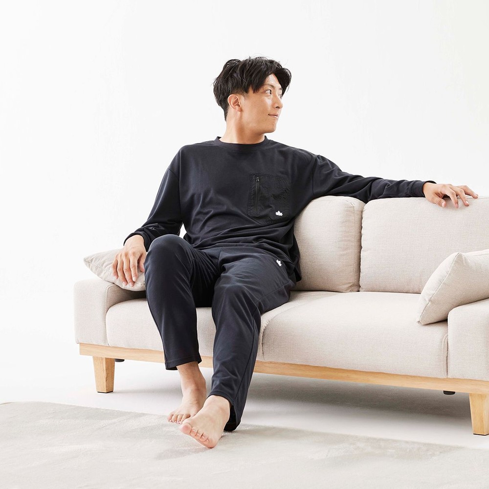 LOGOS by LIPNER リカバリープルオーバー　ブラック, ブラック, Mサイズ