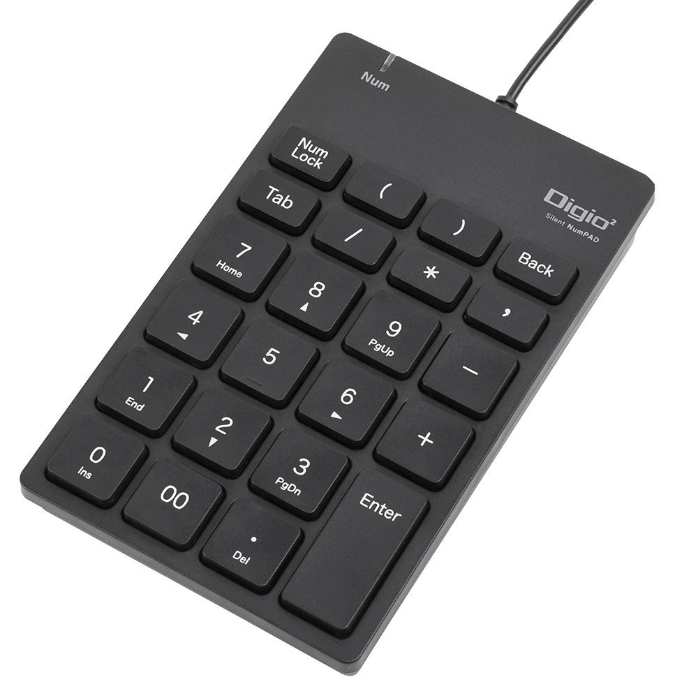 USB有線静音テンキーボード　ブラック, ブラック, 静音