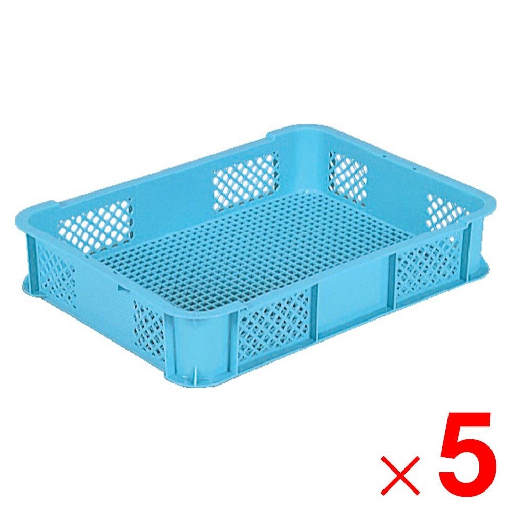 サンコー サンテナー B#24 ライトブルー 102505-00 &times;5個セット【メーカー直送・代引不可】【法人限定】, ライトブルー, 5P