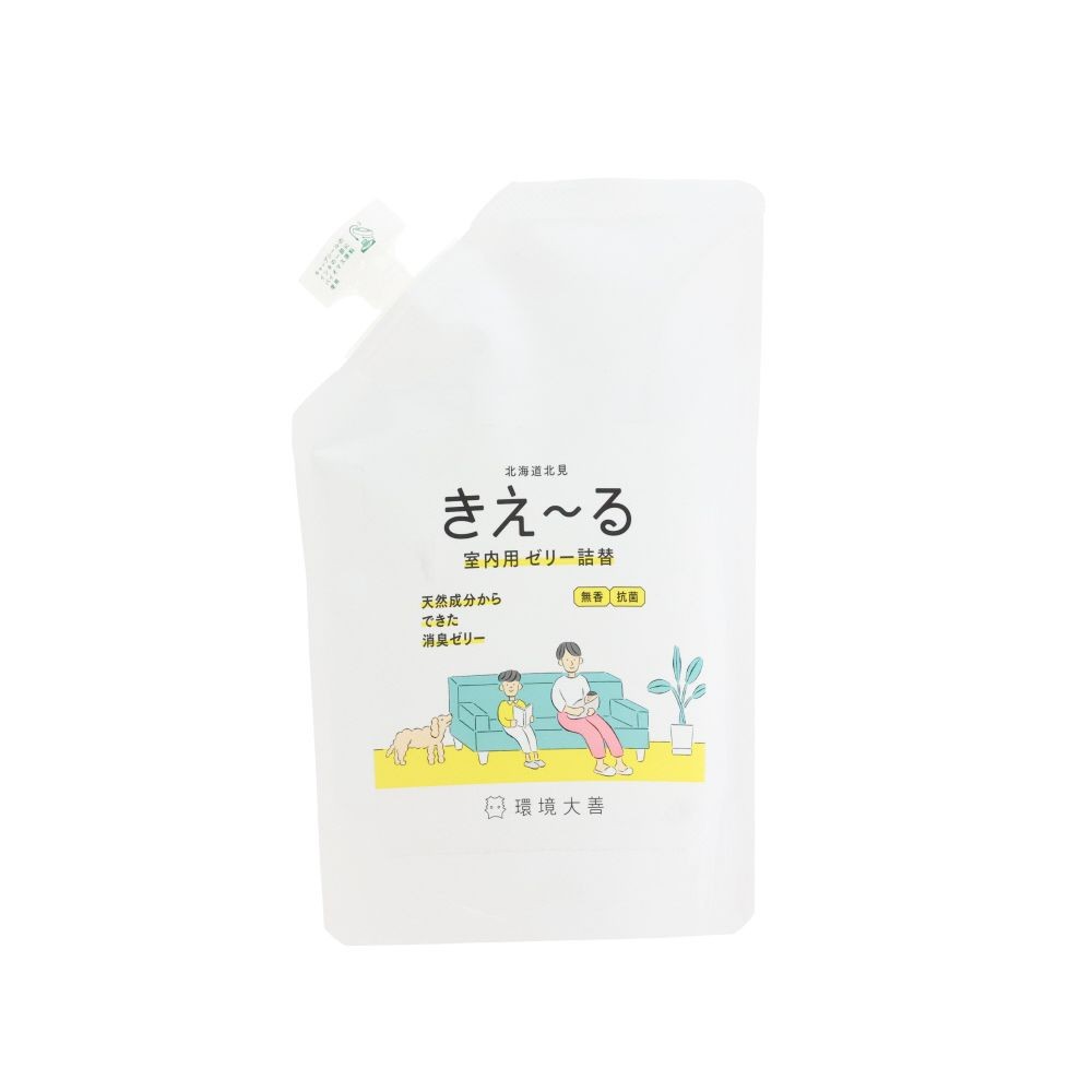 きえ〜るＨ　室内用　ゼリータイプ　無香　詰替　４８０ｇ, 室内用 無香 ゼリー詰替, 480g