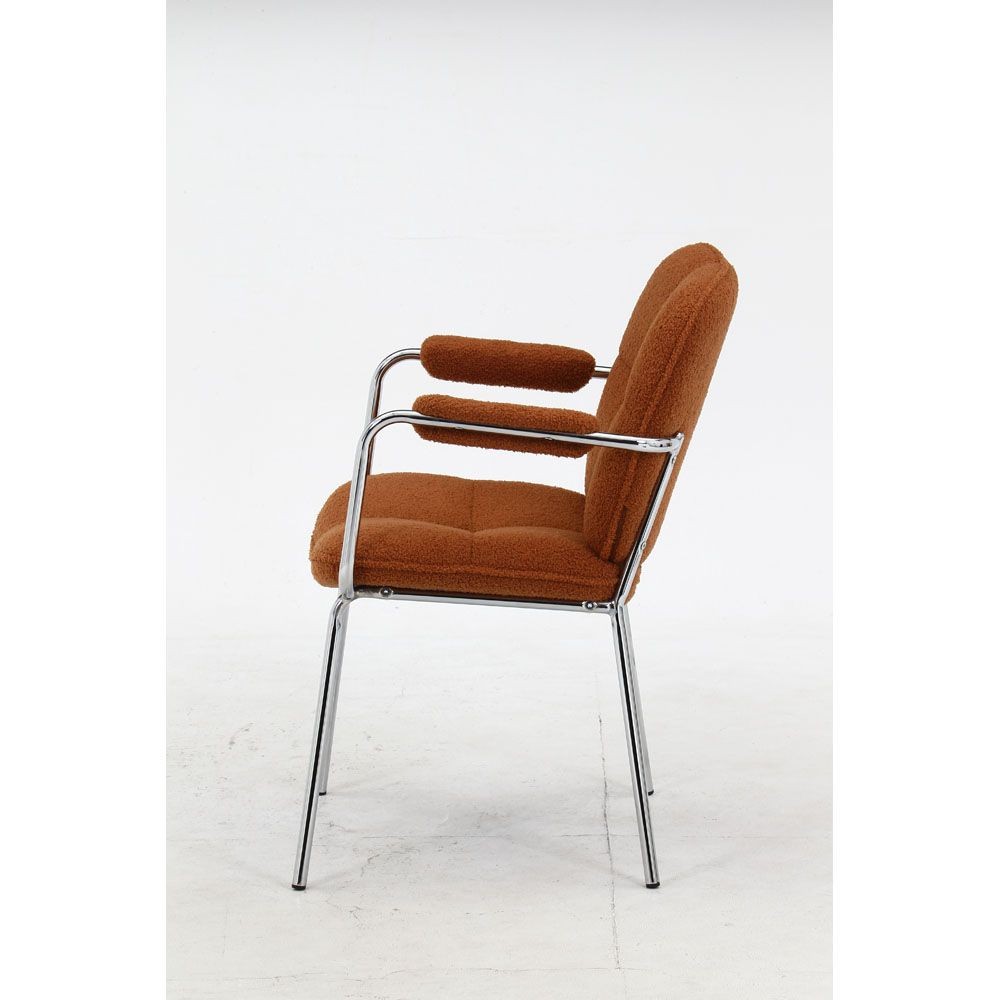 不二貿易 ダイニングチェア　ルル　ＯＲ【メーカー直送・代引不可】, オレンジ, 幅550mm&times;奥行600mm&times;高さ810mm