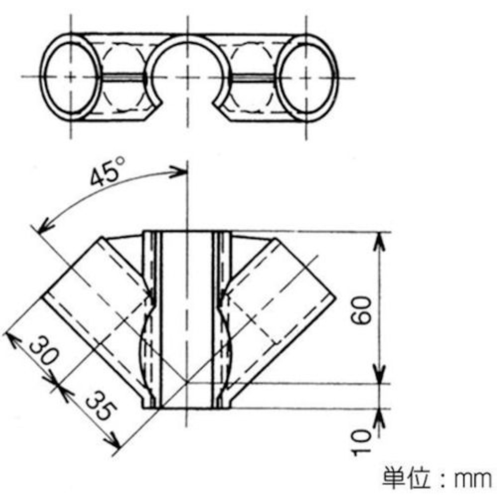 YAZAKI 矢崎化工 イレクタープラスチックジョイント J-108 S すじかい用 &Phi;28用, アイボリー, J-108 S