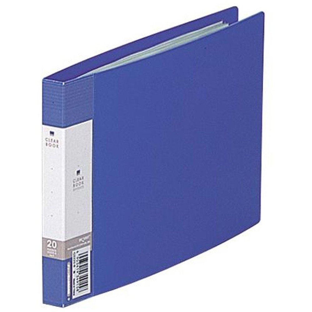 リヒト　クリヤーブックＢ6Ｅ　青　Ｇ3225ー8, 青, B6ヨコ