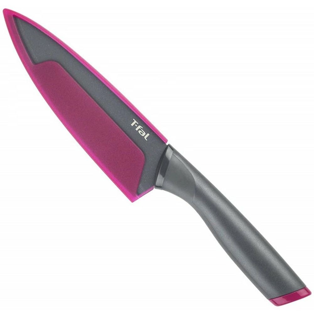 T-fal フレッシュキッチン シェフナイフ 15cm K13403, レッド, 刃渡り15cm