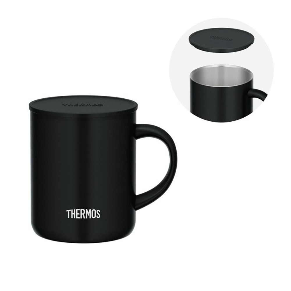 サーモス　真空断熱マグカップ ＪＤＧー３５２Ｃ ＳＭＢ, スモークブラック, 350ml