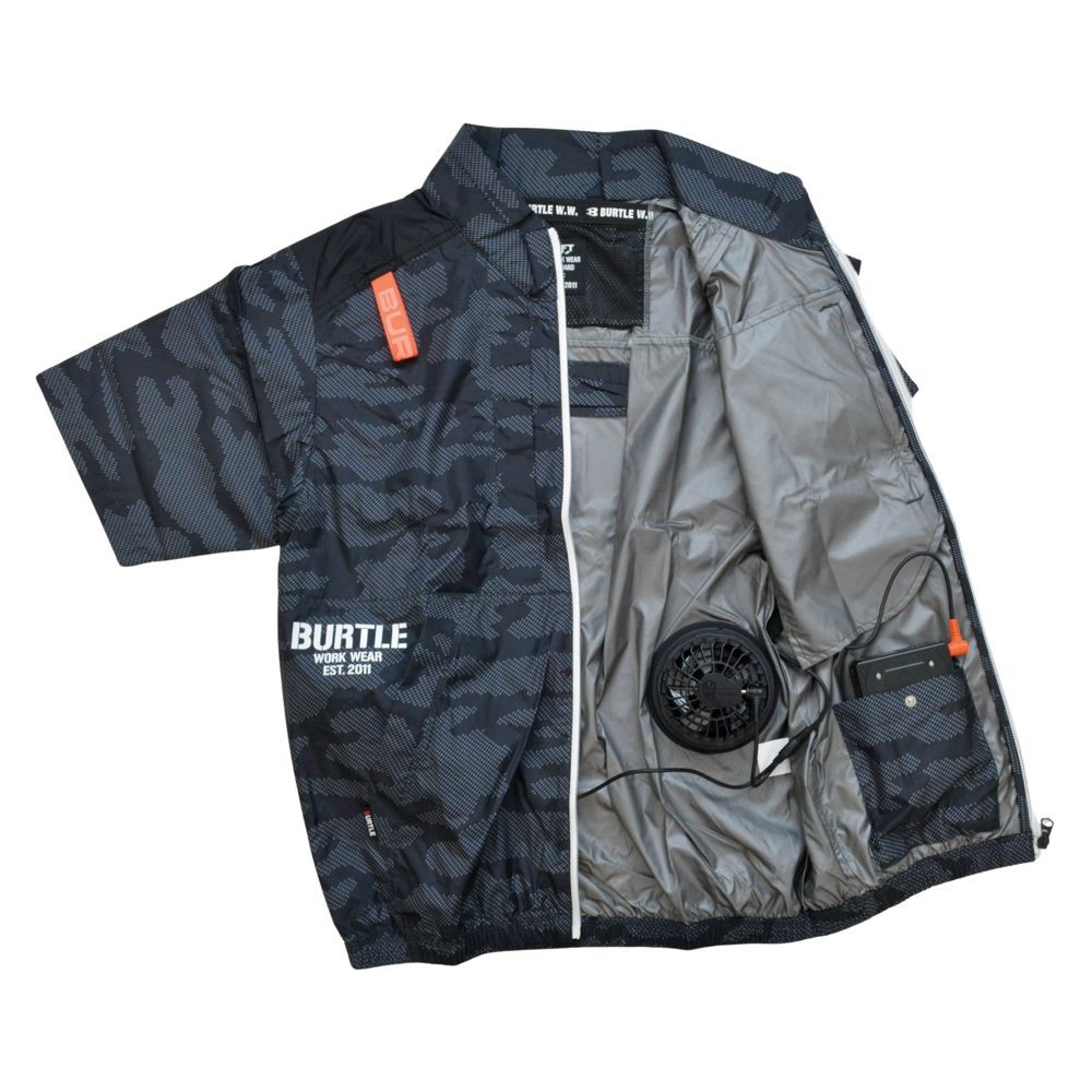 エアークラフト AC半袖ブルゾン AC2016 カモフラブラック, その他カラー１, Mサイズ