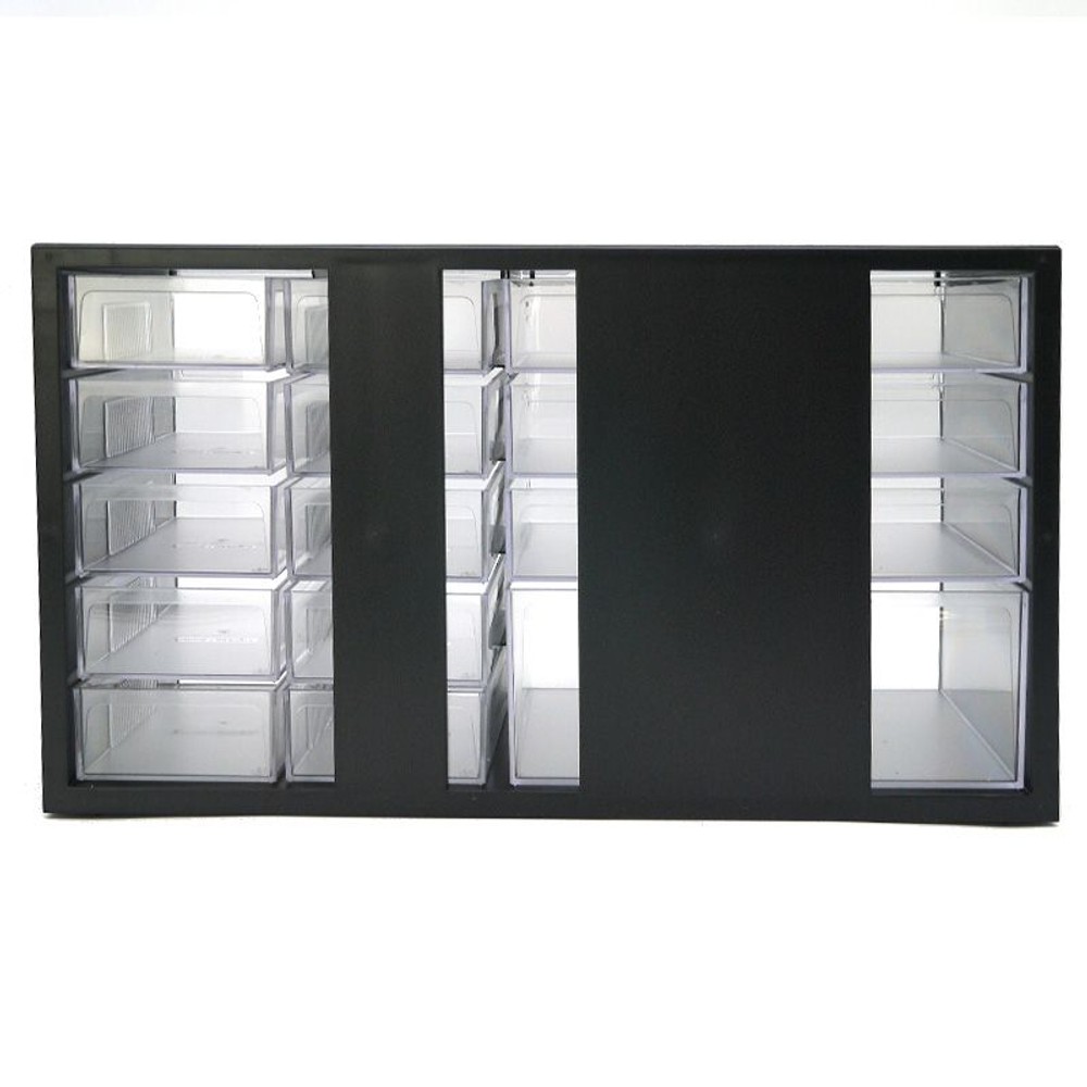 パーツキャビネット　引き出し14個, ブラック, 引き出し14個