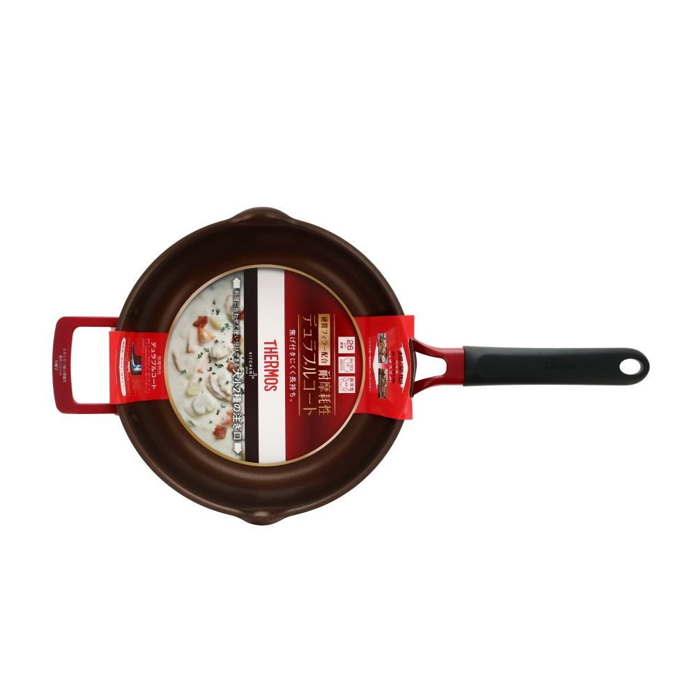 【数量限定】デュラブルシリーズ　IHマルチパン　KFJ, レッド（24）, 24cm