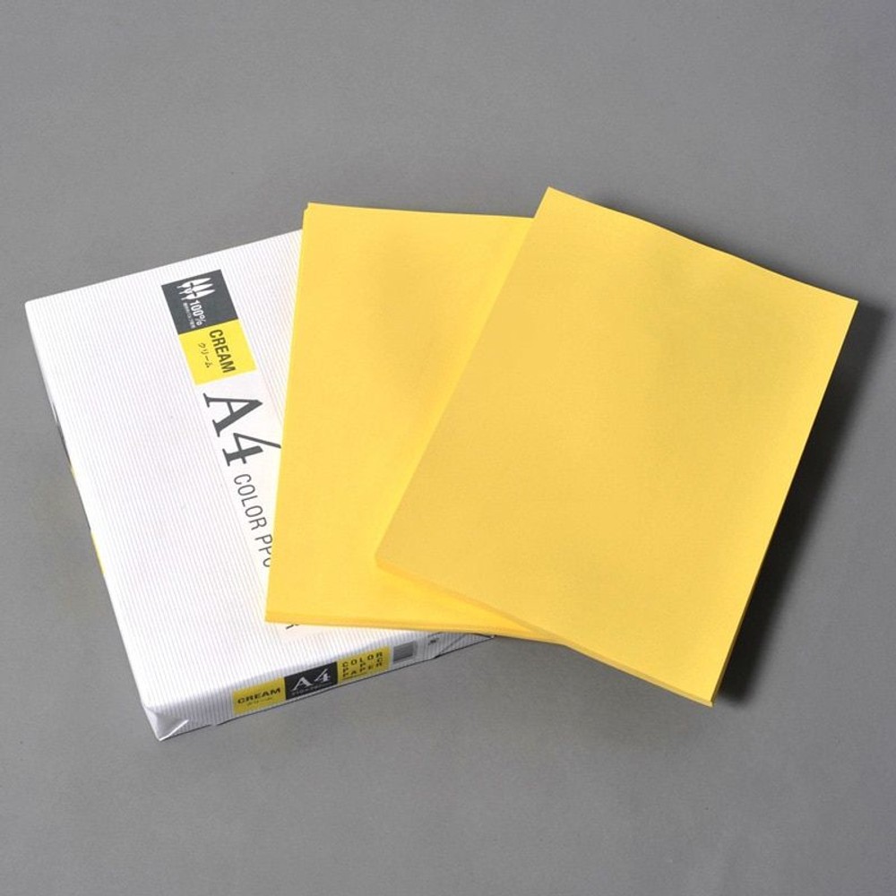 ＡＰＰ　カラーＰＰＣ用紙　Ａ4 （500枚入り）, クリーム, A4